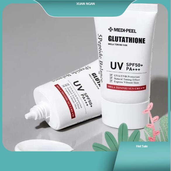 Kem chống nắng Medi-peel Bio Intense Glutathione Mela Toning Sun Cream - HANA hot