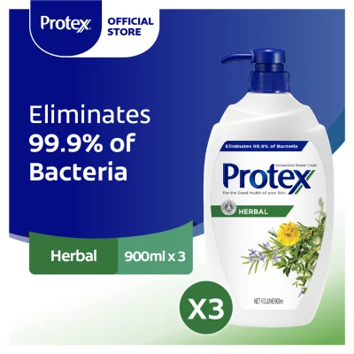 Protex Herbal Antibacterial Shower Gel 900ml [Bundle of 3] Value Deal (1506593-3)