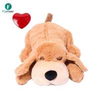 Flameer Snuggle Dog Heartbeat Toy Stuffed Animal Puppy Behavioral Training Aid Dog Plush Toy