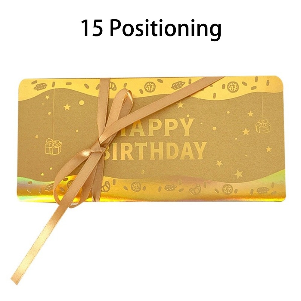 MAELIN 3D Birthday Red Envelope Greeting Card Birthday Red Envelope Multiple Card Slots Musical Light Greeting Card Foldable Years Money Red Envelope