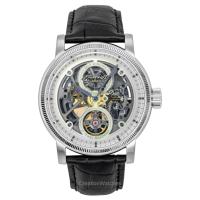 Ingersoll The Guy Leather Strap Grey Skeleton Dial Automatic I17501 Mens Watch