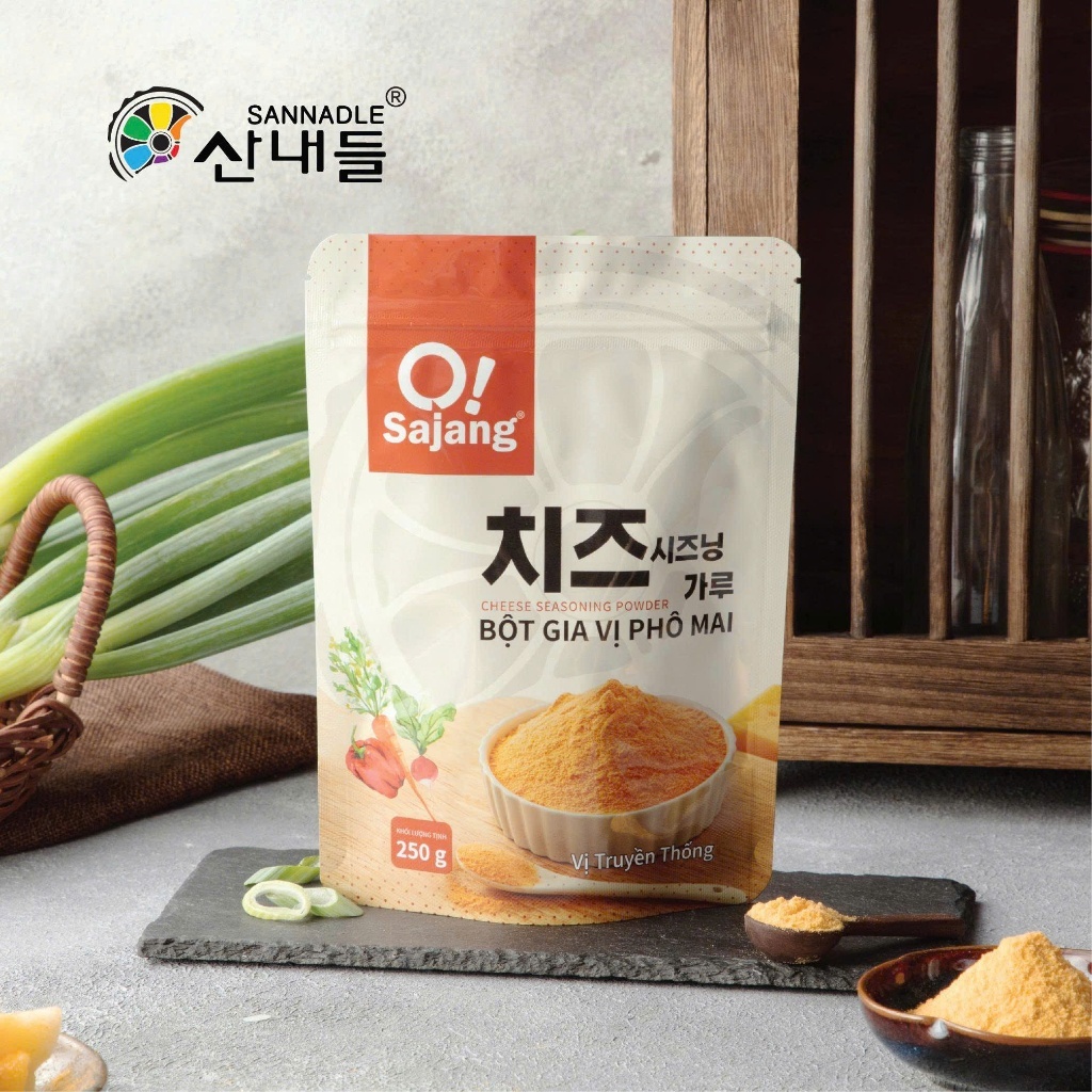 Bột gia vị Phô Mai Hàn Quốc Sajang 250g