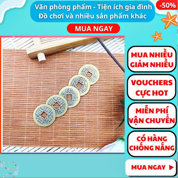 Combo 5 - 10 - 20 đồng xu cổ phong thủy may mắn , đồng xu may mắn, đồng tiền may mắn, đồng tiền phong thủy, đồng xu cổ phong thủy, vật phẩm phong thủy, Aplusmart