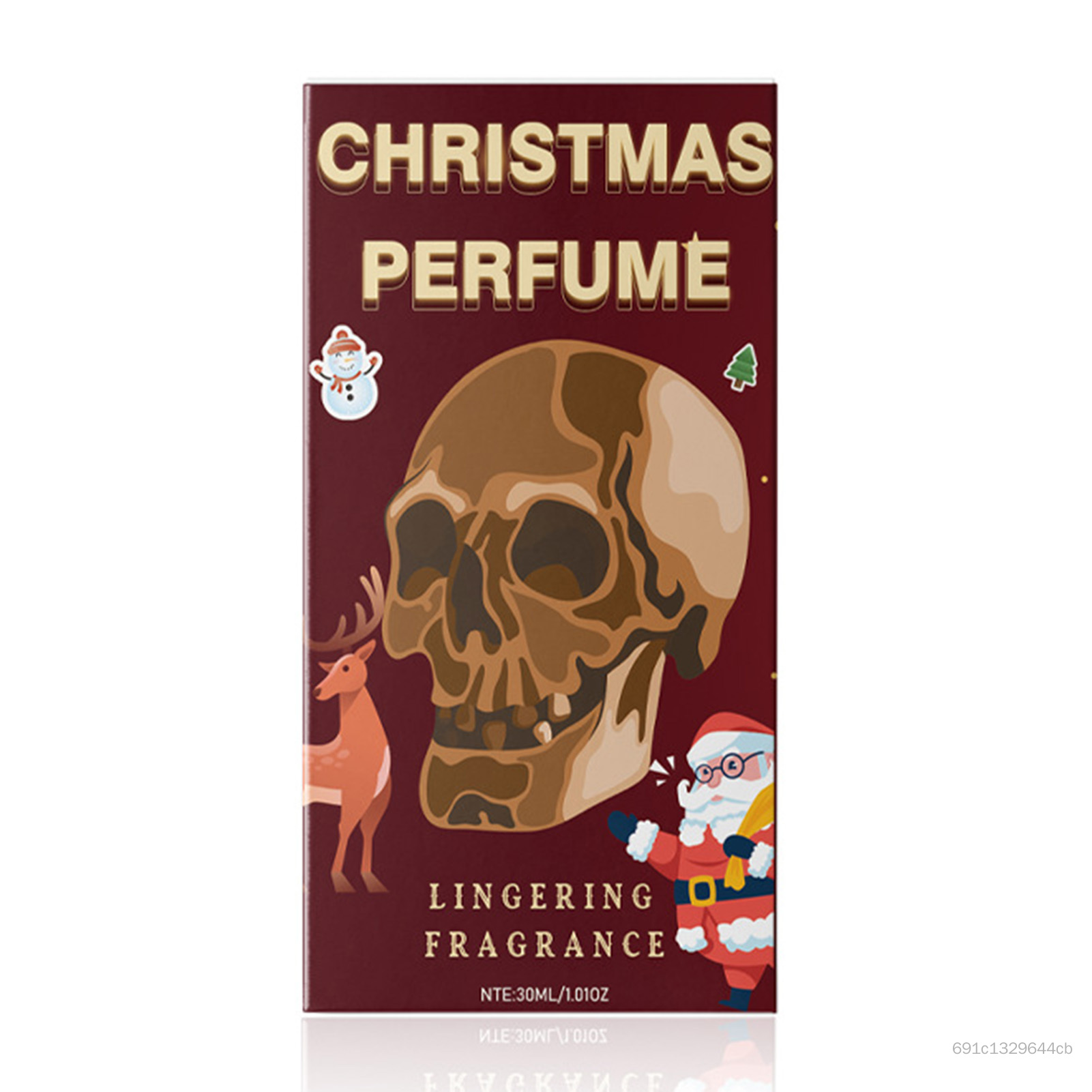 Chai Nước Hoa Đầu Lâu Giáng Sinh 30Ml Thiết Kế Đồng Hồ Ông Già Noel Hương Thơm Ngày Lễ Gothic Cho Nữ Và Nam HJJN-VN
