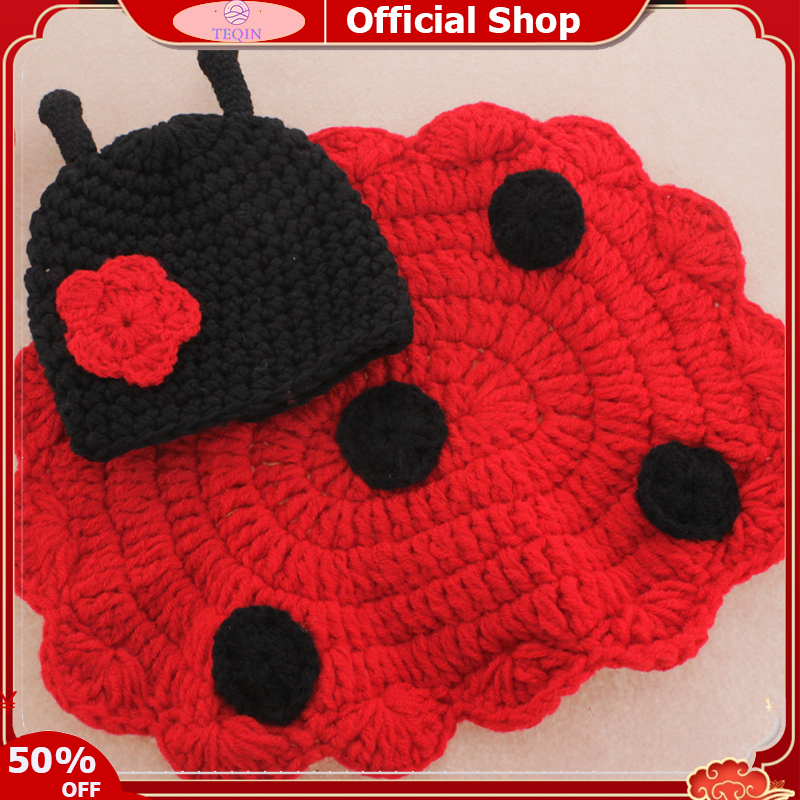 TEQIN toy new Newborn Photography Props Outfits Crochet insect Style Newborn Photography Outfits Set Babies Girl Boy Photo Prop Baby Photoshoot Props Studio Set ราคา 179 บาท*ส่งฟรี