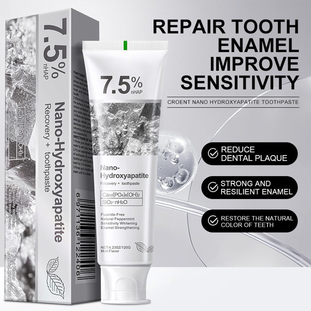 Kem đánh răng Nano Hydroxyapatite 7,5% - Giảm ê buốt & Tái khoáng