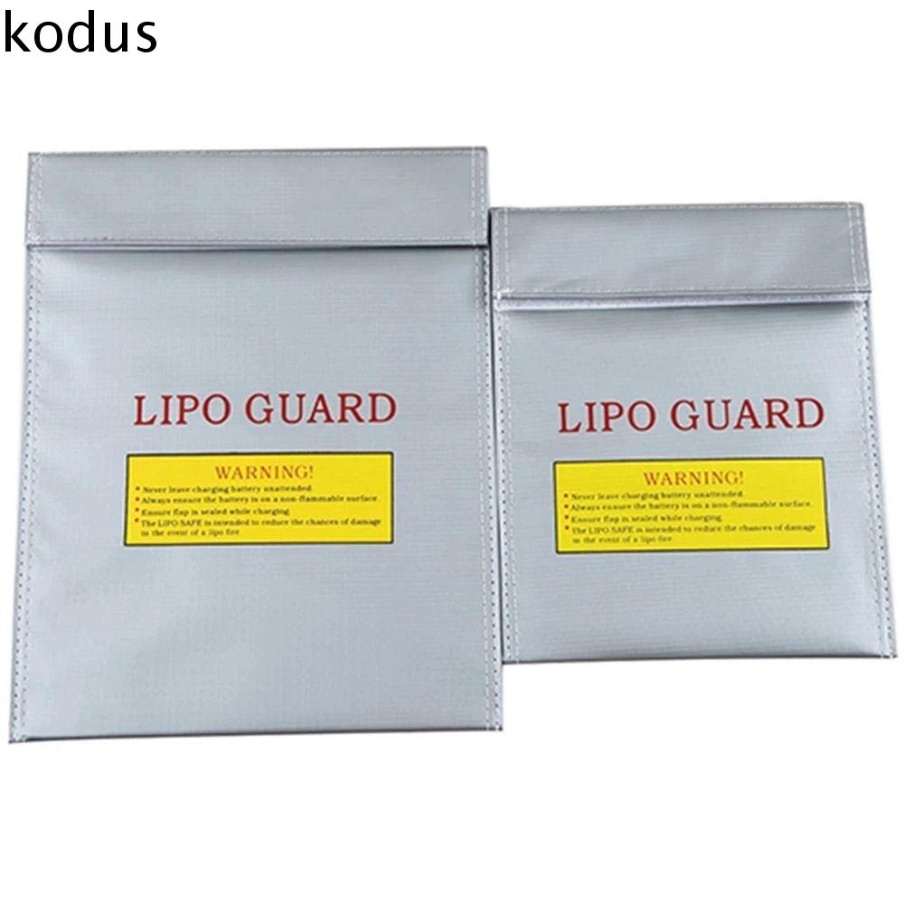 KODUS Bạc 18x23cm Túi bảo vệ ắc quy Bảo vệ pin Lipo Không thấm nước Pin Li-Po Túi an toàn Pin Túi đựng pin Túi sạc Túi bảo vệ chống cháy