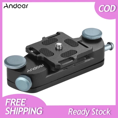 Andoer Quick Release Camera Waist Belt Strap Buckle Button Mount Clip for Canon Nikon Sony DSLR Cameras Max. Load Capacity 20kg Metal Material