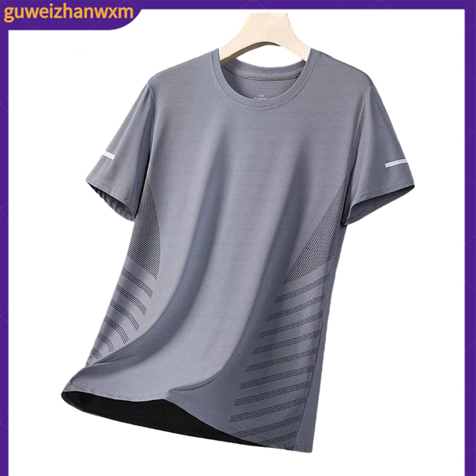 Men Ventilated Sportswear Tee Casual Outdoor Men T-shirt Men's Quick-dry Breathable Mesh T-shirt Loose Fit Athletic Tee for Jogging Gym Fitness Training Outdoor Workouts – Lightweight Summer - 3
