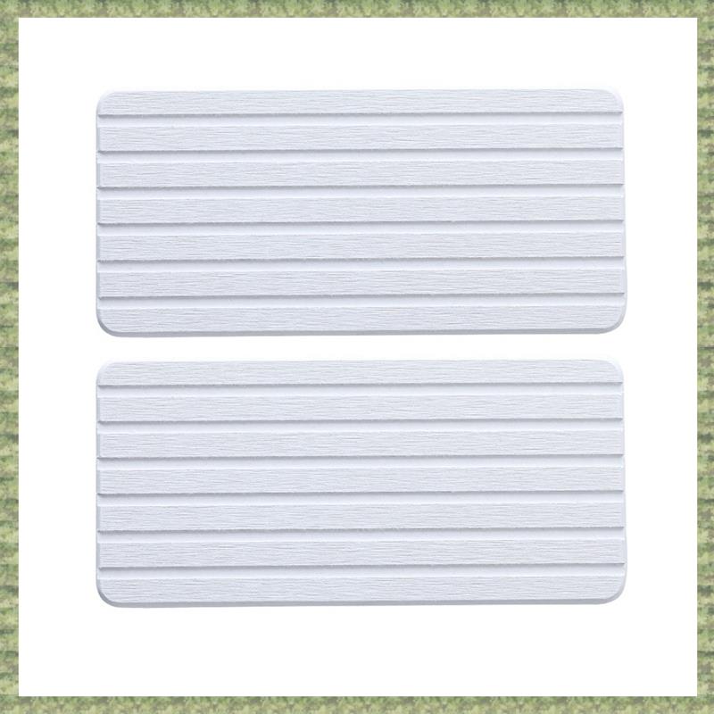(MTUV) 2 PCS Water Absorbent Diatomite Coasters Rectangle, Water Absorbing Stone Used for Hand Soaps & Plants & Toiletries