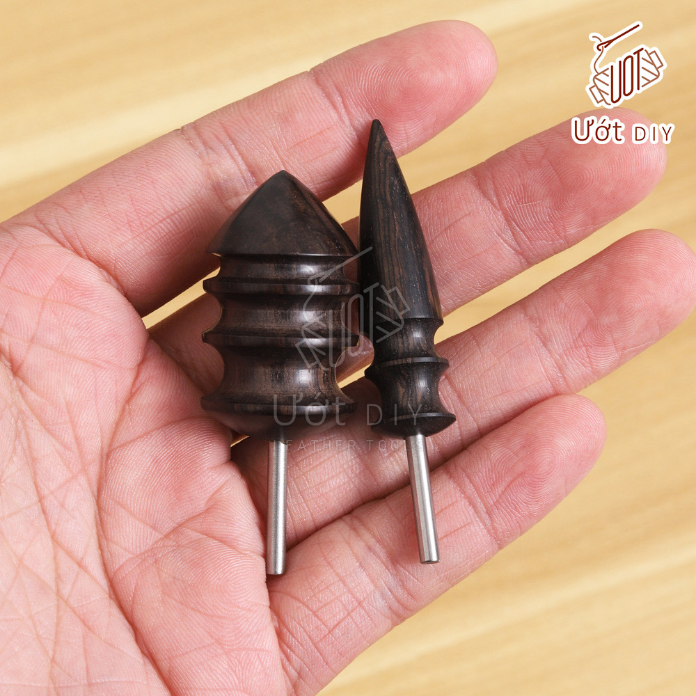 Đầu Đánh Bóng Cạnh Da Thuộc - Dụng Cụ Làm Da Handmade DIY