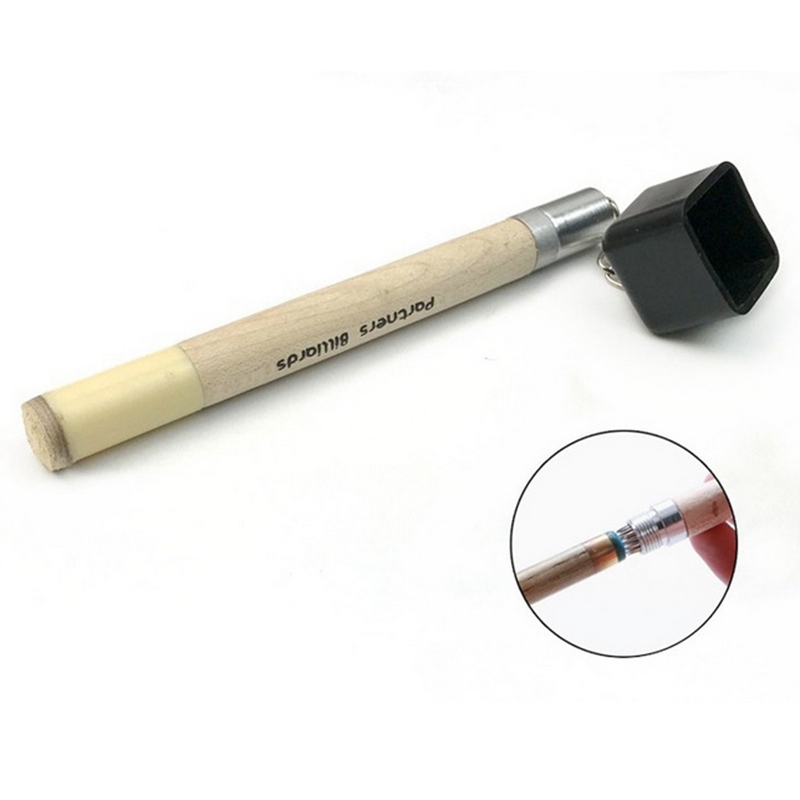 2 in 1 Pocket Chalk Holder Prep Stick Billiard Snooker Pool Cue Tip Tool