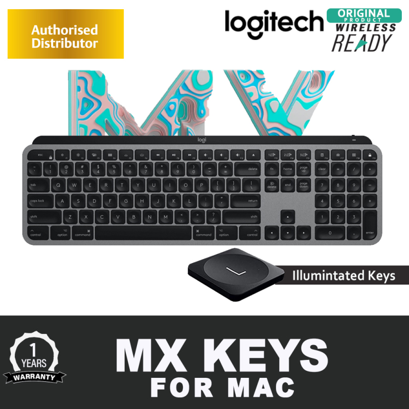 Logitech MX Keys / MX Keys FOR MAC Advanced Illuminated Wireless / Wired Keyboard - Bluetooth/USB (1 YEAR WARRANTY) Singapore
