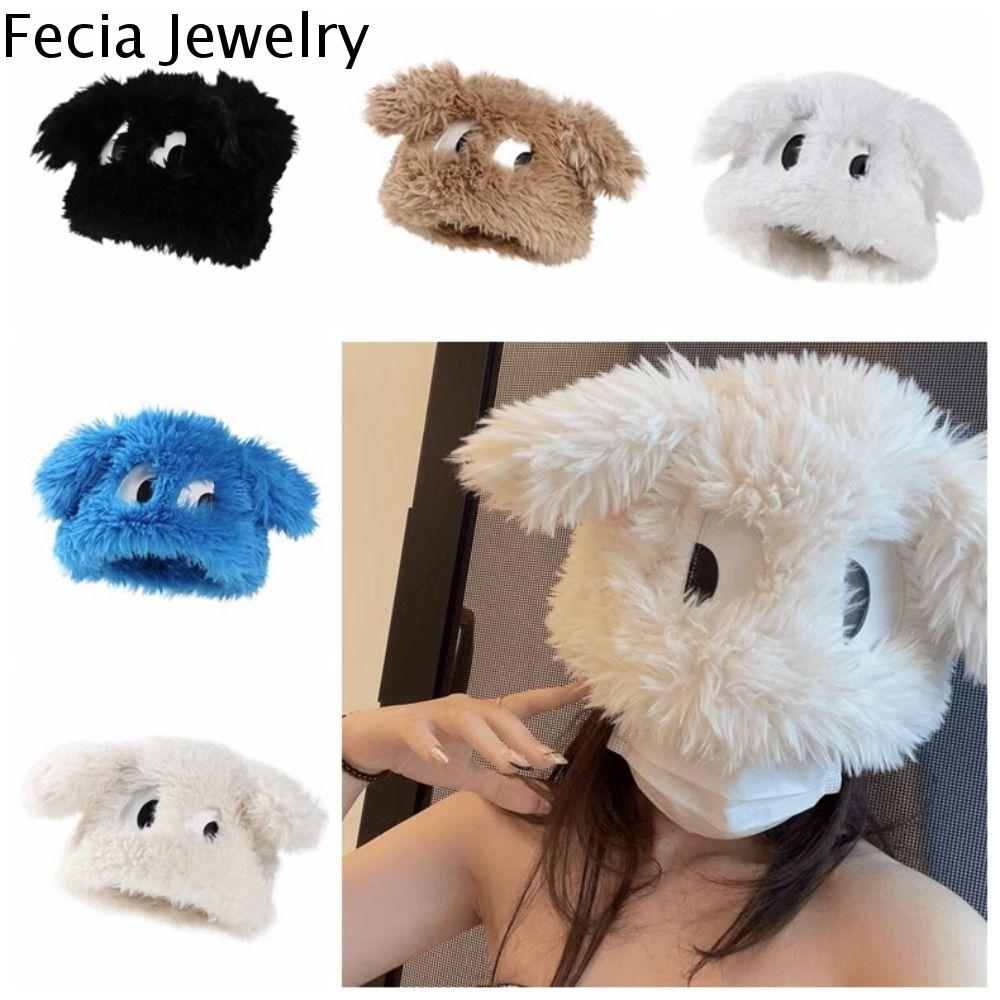 FECIA Dày Mũ chó con lông dài Bảo vệ tai Mùa đông Mũ len cho cha mẹ bằng nhung lông Mềm Mũ mùa đông Mũ hoạt hình Người lớn