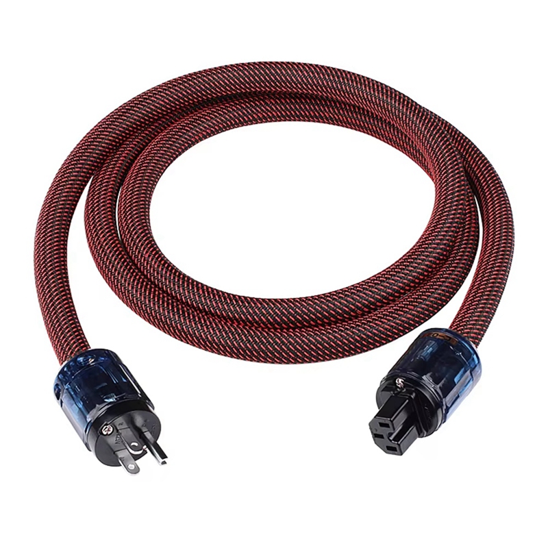 Oxygen-Free Copper Hi-Fi Power Cord HiFi Audio CD Player/Tube Player/Power Amplifier Connection Cabl
