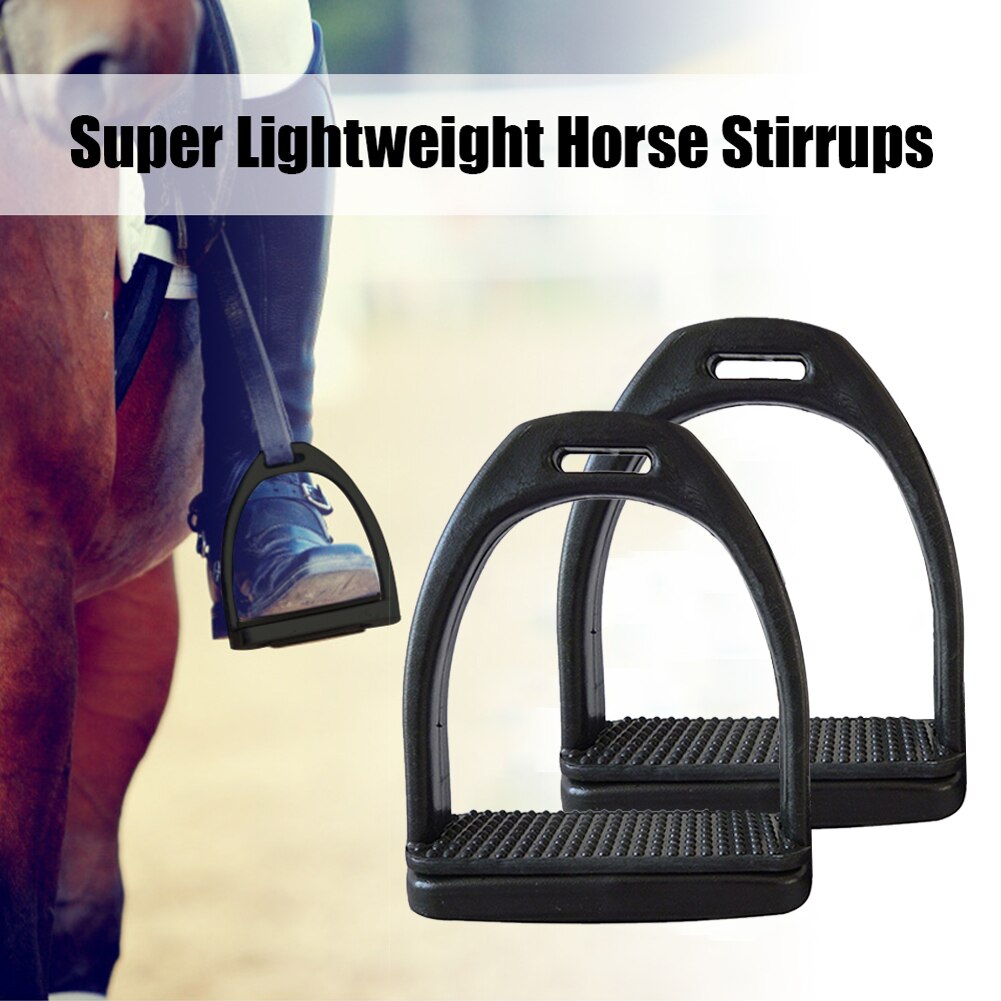 2Pcs Children Equipment Comfortable Wide Track Outdoor Plastic Horse Riding Stirrups Equestrian Lightweight Safety Anti Slip
