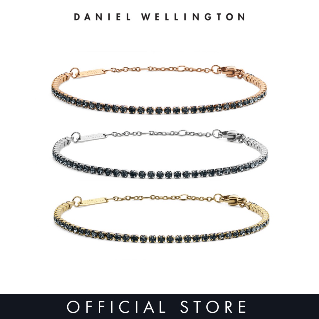 Daniel Wellington Classic Tennis Bracelet Nightfall Rose Gold / Gold / Silver - Unisex Bracelet for women and men stainless steel Bracelet DW Official Authentic Original - สร้อยข้อมือ ผู้หญิง ผู้ชาย ราคา 1,189 บาท*ส่งฟรี