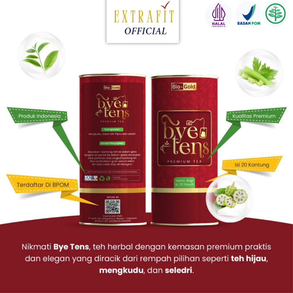 Byetens Tea Bags Premium Tea for High Blood Cholesterol Hypertension Medicine