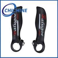 Chicmine 1Pair Horn Vice Handle Wear-resistant Lightweight Carbon Fiber Bicycle Small Auxiliary Handlebar for Cycling Deputy Handlebar Perfect