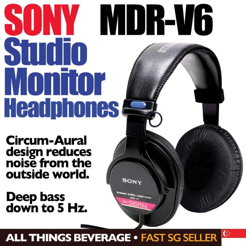 Sony MDRV6 MDR-V6 Studio Monitor Headphones with CCAW Voice Coil Singapore