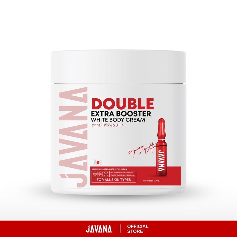 [ บูสเตอร์จาวาน่า ] DOUBLE EXTRA BOOSTER WHITE BODY CREAM สำหรับผิวกาย 200G.