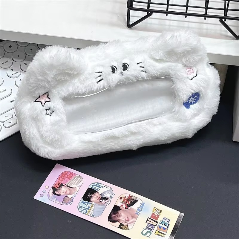 Lovelylife🔥Kotak Pensil Anak Kucing Lucu/Kotak Alat Tulis Mewah/Tas Penyimpanan Kapasitas Besar untuk Siswa