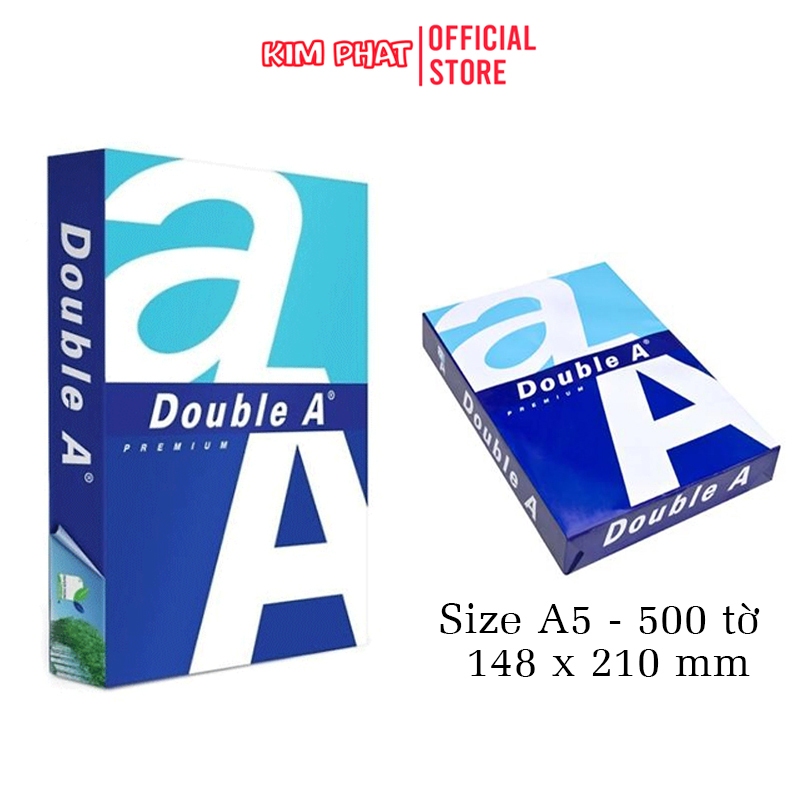 Giấy in Photo A4/A5 Double A Định lượng 70 gsm (500 tờ)