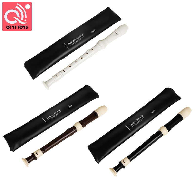 Alto Recorder C Key Recorder cụ 8 lỗ sáo tiêu Soprano với thanh làm sạch vải ghi cho người mới bắt đầu trẻ em