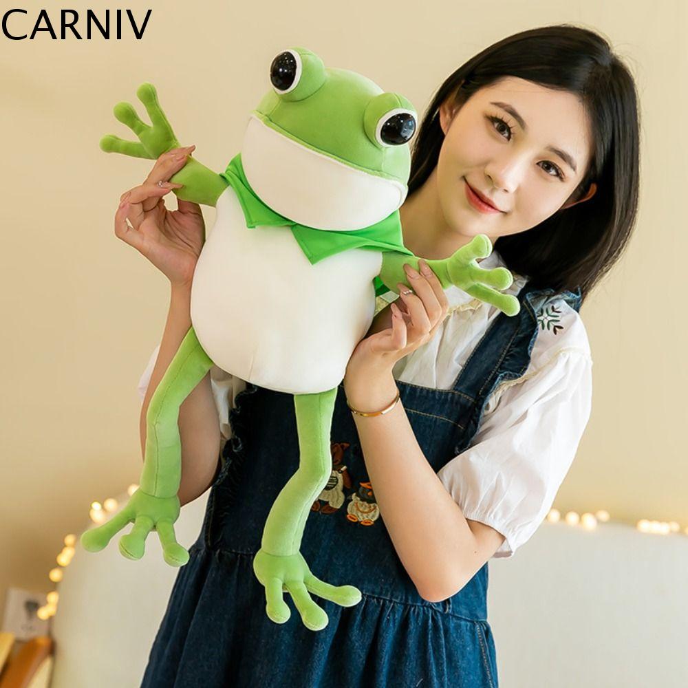 CARNIV Có áo choàng Đồ chơi ếch vải lông Mềm Thoải mái Búp bê ếch xanh Đồ chơi nhồi bông Thú nhồi bô