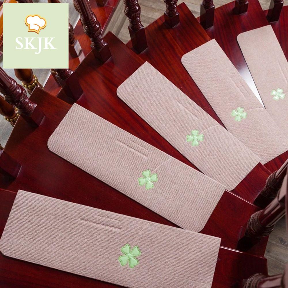 SKJK Tái sử dụng Dải dài Polyester Thảm An toàn Câm Dính Miễn Phí Tự Dính Chống-Trượt Trang Trí Nội Thất Bước Thảm Thảm Bước Pad Cầu thang Mat Sàn Mat