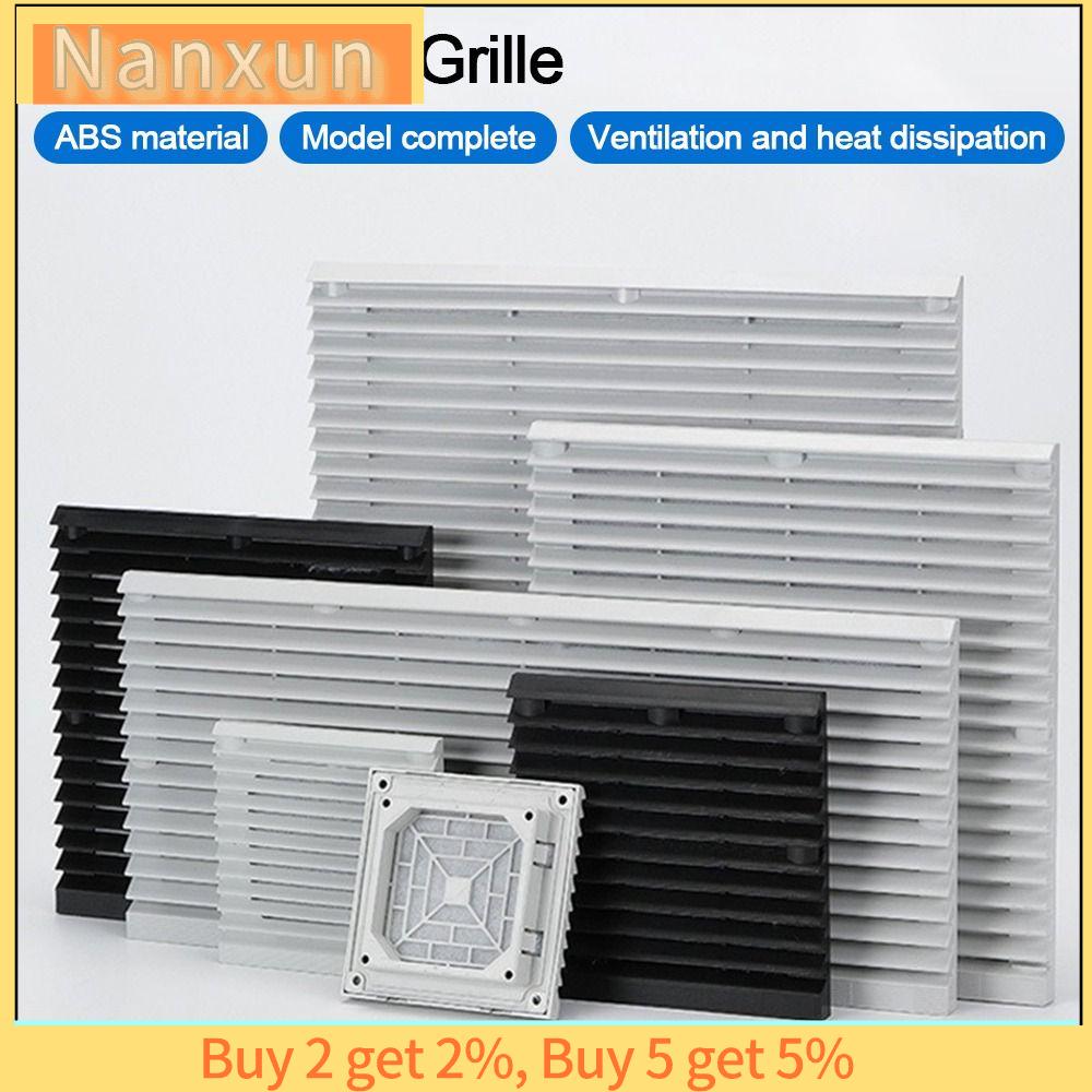 NWSJ ABS Bộ lọc thông gió tủ Trắng Không có quạt Lưới tản nhiệt quạt cửa chớp Hệ thống thông gió Cửa gió chống bụi