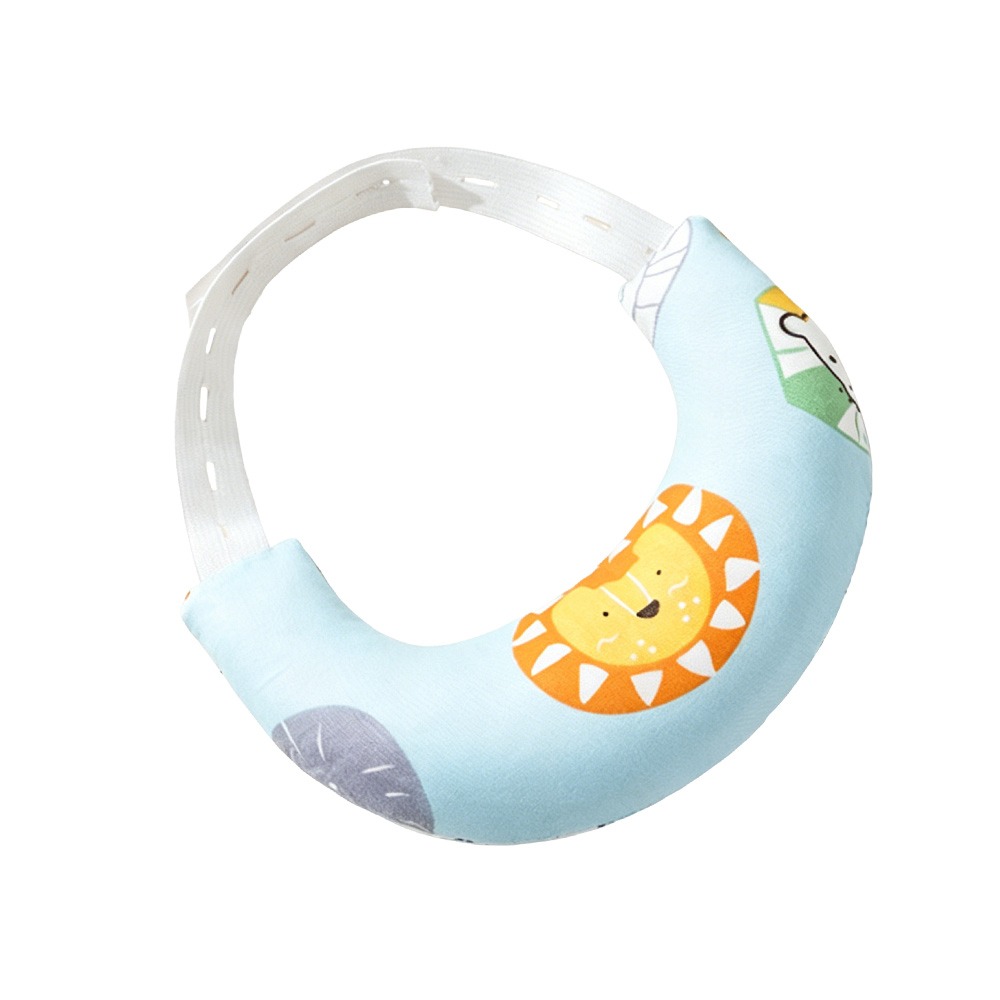 GONOVO MALL Adjustable Baby Neck Support Pillow Cotton Curved Design Baby Sleeping Pillow Breathable Soft Touch Baby Nursing Pillow Baby Sleeping
