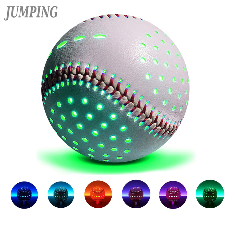 JUMPING Glowing Baseball Light Up Baseball With 6 Colors & 2 Modes Glow In