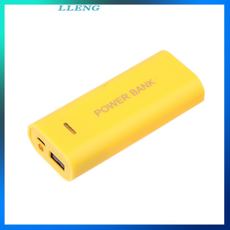 LLENG Điện cầm tay ngân hàng trường hợp DIY 2 di động 18650 hộp pin cho điện thoại thông minh phí 5V 1A cho pin 18650 với chỉ số ánh sáng - 5