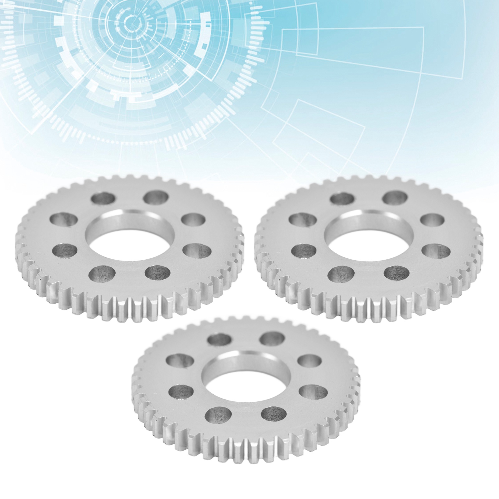 Bánh răng trụ 3 bánh răng xử lý oxy hóa anốt 8 lỗ cho thiết bị (4312-0414-0045)
