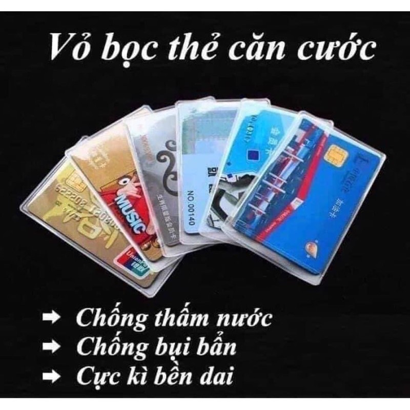 Combo 5 - 10 vỏ bọc thẻ căn cước công dân - vỏ bọc cccd