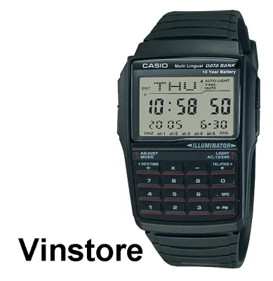 [Vinstore] Casio Vintage Digital Data Bank Calculator Retro Casual Watch DBC32-1A DBC-32-1 DBC-32-1A
