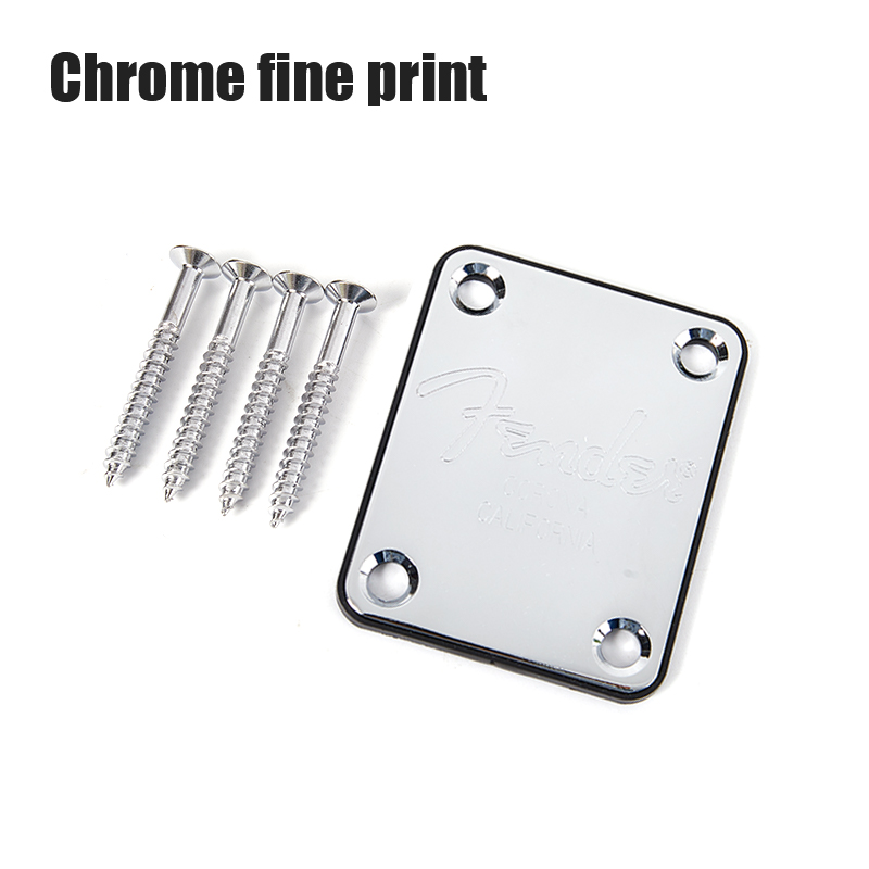 【Support-Cod】 1PC Chrome Electric Guitar Neck Plate Fix TL Electric Guitar Neck Joint Board For Fend