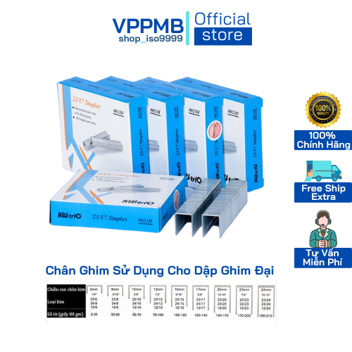 Đạn ghim kw-trio, chân ghim dùng cho máy dập ghim đại 24/6-23/23