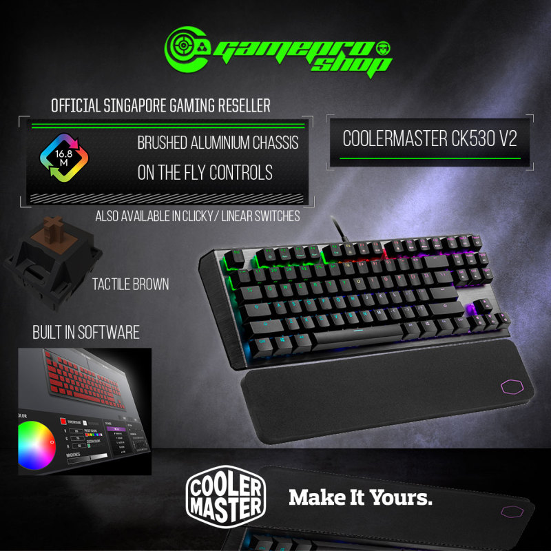 CoolerMaster CK530 V2 RGB Mechanical Gaming Keyboard (2Y) Singapore