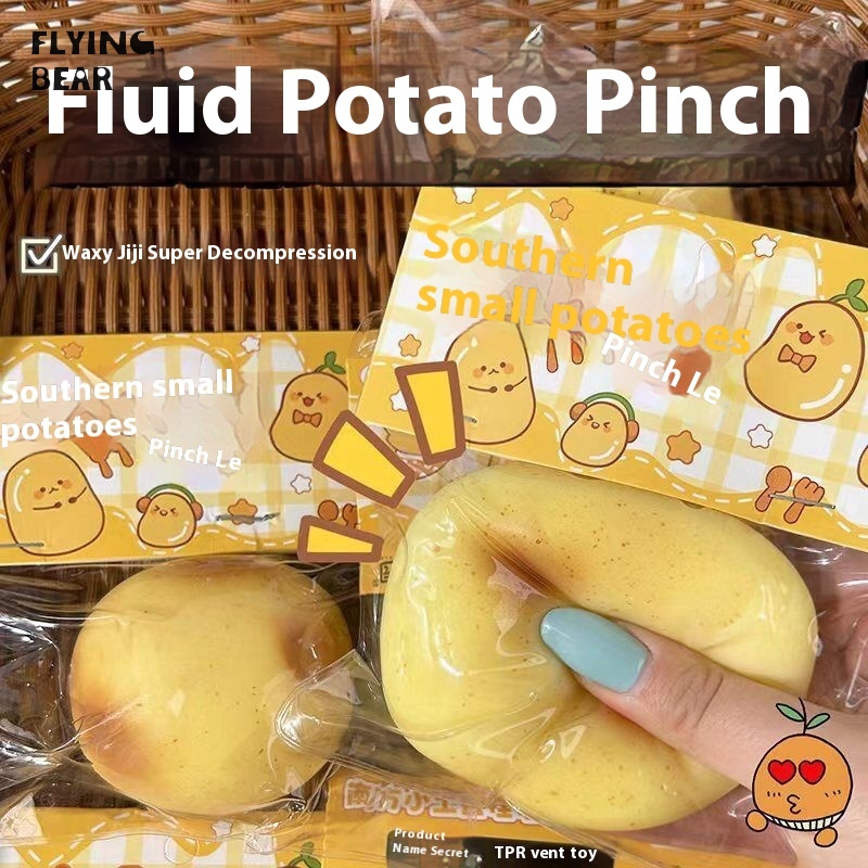 Bay gấu thư giãn Pinch âm nhạc, khoai tây Pinch âm nhạc thư giãn, món quà mới lạ