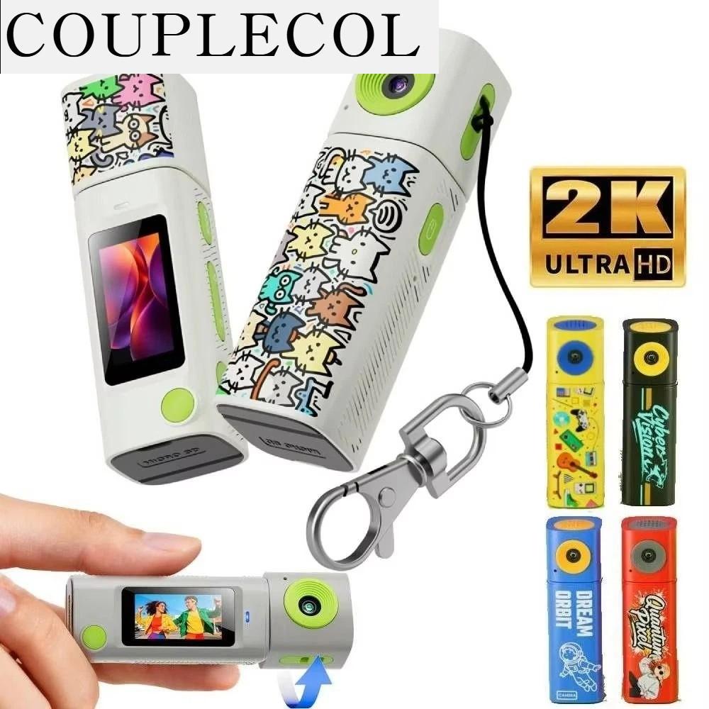 เลนส์กล้อง เลนส์ถ่ายภาพคุณภาพสูง COUPLECOL การออกแบบพวงกุญแจ กล้องมินิ G10 Thumb 230 เลนส์หมุนได้ เลนส์พลิกกลับ กล้องซีรีส์ลิปสติก กล้องแอคชั่น เล็กมาก กล้องวิดีโอความละเอียด 2K HD การถ่ายภาพกลางแจ้ง