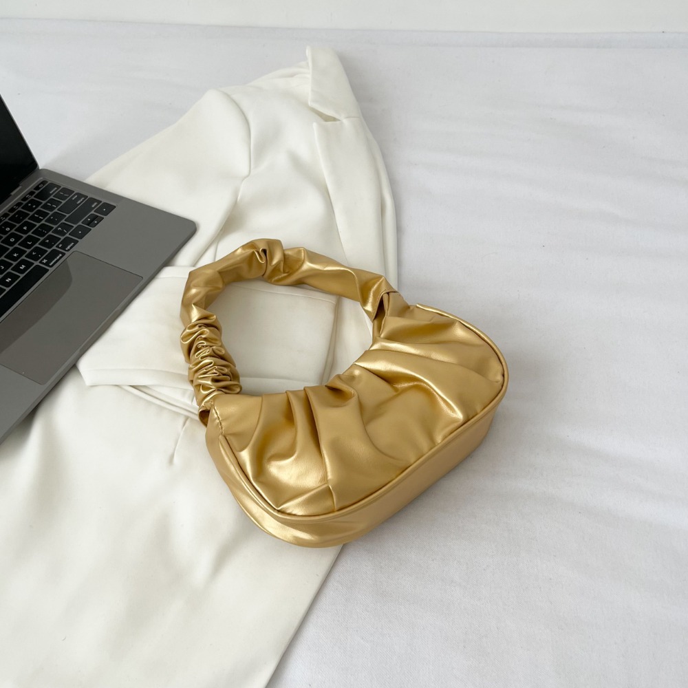 OOC Phong cách Hàn Quốc Túi xách xếp li Túi đựng điện thoại Hình vuông Túi Mây Đơn giản Trăng lưỡi liềm Túi đeo dưới nách bằng da PU Nữ - 7