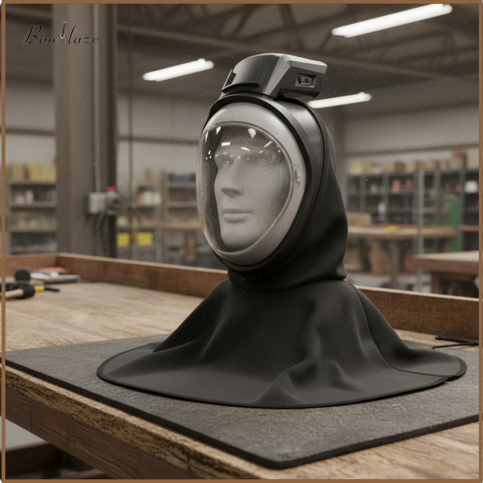 Baoblaze Adjustable Wind Speed Electric Air Supply Dust Mask Rechargeable Full Face Respirator Hood High Clarity Visor Fan Powered Face Cover Built-in LED Light for Painters, Grinding ราคา 2,379 บาท*ส่งฟรี