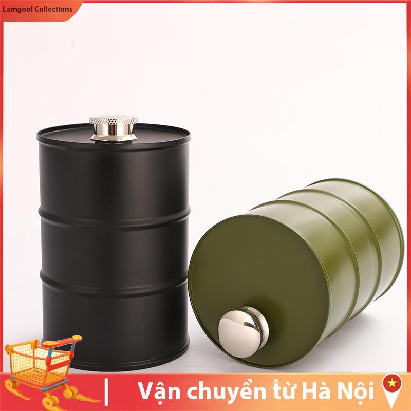 Hà Nội Cổ phần 25oz Vodka Dầu Trống Whisky Flagon Dầu Thùng Vodka Whisky Bình Di Động Thép Không gỉ 304 Rượu Rượu Hông Bình Whisky