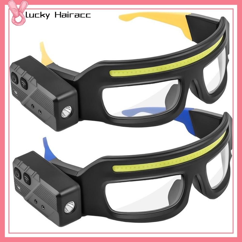 LUCKY HAIRACC Đa chức năng Đèn pha không cần dùng tay 5 chế độ Điều khiển cảm biến sóng Đèn pha LED Siêu nhẹ Độ sáng cao Đèn pha cảnh báo Đạp xe