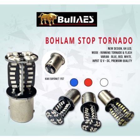 LAMPU STOP REM BELAKANG MOTOR MOBIL 1157 64 MATA RUNNING TORNADO Harga 16,500 rupiah*Gratis Ongkir