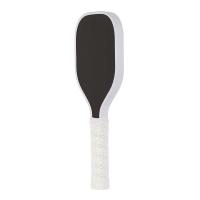 MUQZI Pickleball Training Paddle -USAPA Approved Pickleball Trainer Practice Paddle Raw Carbon Fiber Particle Paint Frosted Surface Extra Long Handle 16mm Core Sweet Spot Training Pad