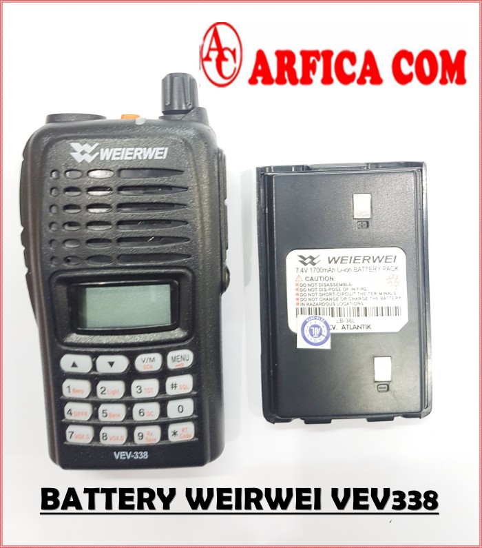 BATRE HT WEIERWEI VEV 338 VEV338 BATERAI WEIRWEI VEV 338B Harga  225,000 Ringgit*Penghantaran Percuma