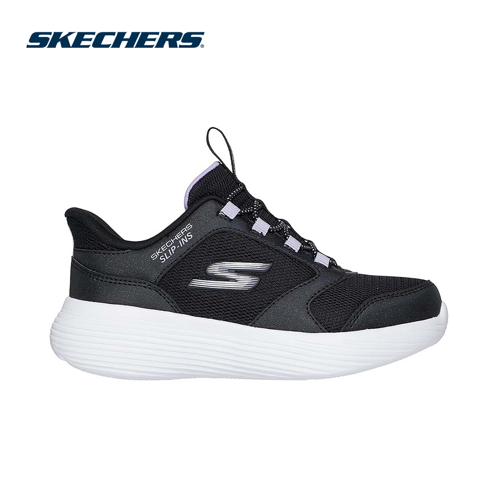 Giày Thể Thao Bé Gái Skechers GOrun 400 V2 Tetra Speed - 303855L-BLK Air-Cooled Memory Foam